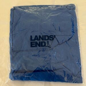 Lands End “bright lapis” turtleneck; size L; may have musty smell from storage